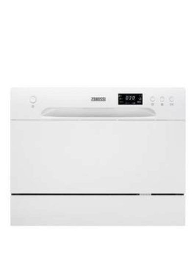 Zanussi Zdm17301Wa 6-Place Compact Dishwasher - White